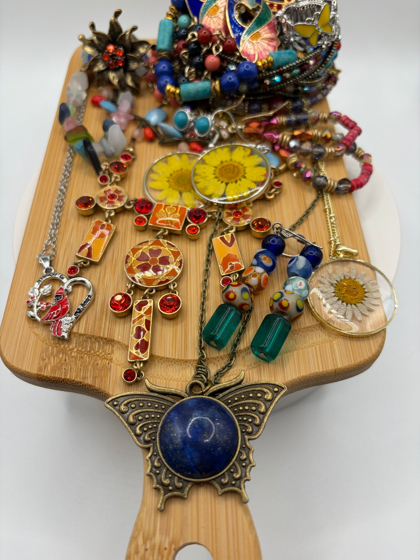 Mini Jewelry Jarcuterie Board: Wildflower Express 🌼🦋🍃🚂