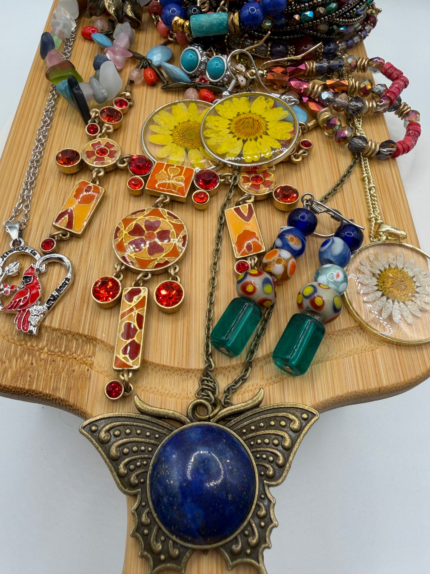 Mini Jewelry Jarcuterie Board: Wildflower Express 🌼🦋🍃🚂