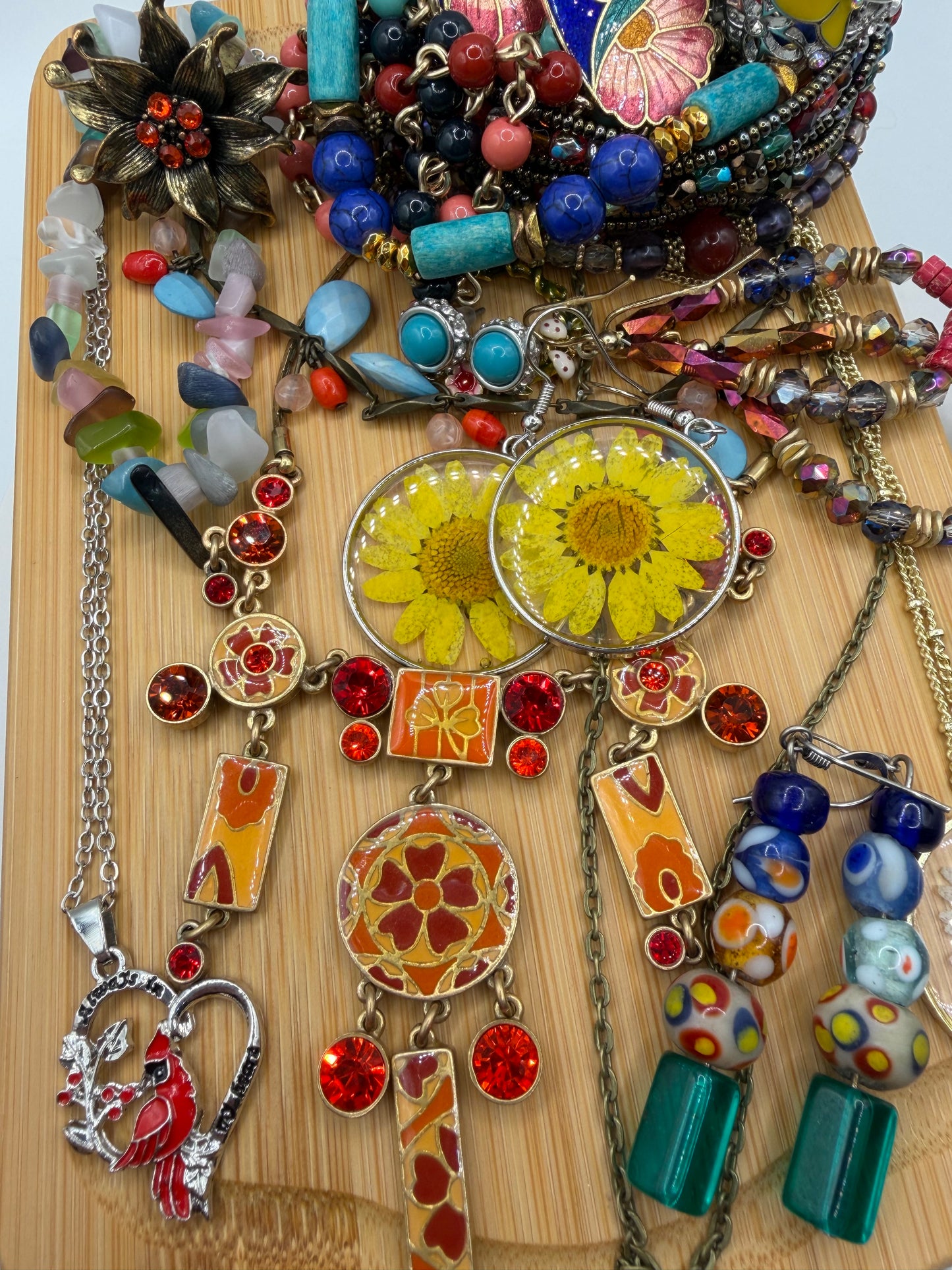 Mini Jewelry Jarcuterie Board: Wildflower Express 🌼🦋🍃🚂